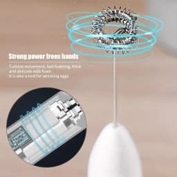 2 in 1 USB Rechargeable Electric Egg Beater Whisk Coffee Mixer Double Heads Milk Frothers Baking Stirrer Kitchen Gadgets