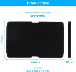 6/8 PC Dryer Filter For Dryer Replacement For Beko 2964840100,Fluff Filter For Dryer Beko De8635rx Ds7512pa Tumble Dryer