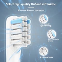 Realme N1 N2 RTX2103 SN301 Electric Toothbrush Replacement Heads Sonic Smart Brush Heads Soft DuPont Bristle Nozzles,4/8/16pcs