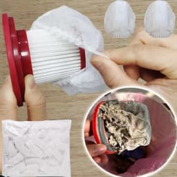 100 Pack Non-Woven Vacuum Cleaner Filter Covers, 10x7cm Dust-Proof Mesh Protectors For Standard Filters Vacuum Cleaner Parts