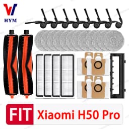 For Xiaomi H50 PRO / OV42GL Robot Vacuum Cleaner Accessories Main Side Brush Mop Cloth HEPA Filter Dust Bag Spare Parts