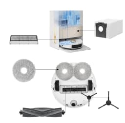 Dreame D20 Ultra / L10s Ultra CE Robot Vacuum Cleaner Accessories Main Side Brush Mop Cloth Hepa Filter Dust Bag Spare Parts