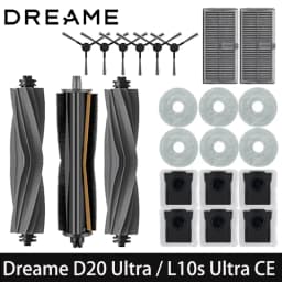 Dreame D20 Ultra / L10s Ultra CE Robot Vacuum Cleaner Accessories Main Side Brush Mop Cloth Hepa Filter Dust Bag Spare Parts