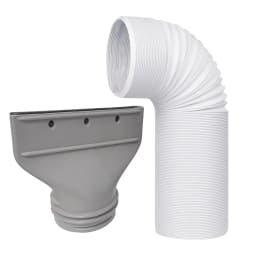 Portable Ac Hose Connector Portable Air Conditioner Parts Fit 5.1in 5.9in Diameter Pipe Joint for Living Room Indoor Workplace