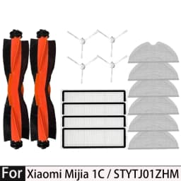 Accessories Kit For Xiaomi 1C/2C/1T Dreame F9, Mijia 1C STYTJ01ZHM Detachable Main Brush Vacuum Cleaner, Main Brush, Filter, Si