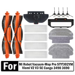 For Xiaomi Mi Robot Vacuum-Mop Pro STYTJ02YM Viomi V2 V3 SE Conga 3490 3690 Accessories Main Side Brush Hepa Filter Mop