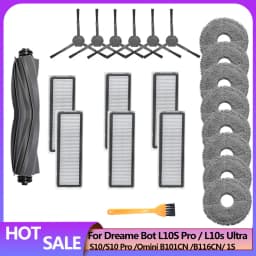 Dreame L10s Ultra/L10 Ultra Accessories S10 Pro Xiaomi MIJIA Omni 1s B116 X10+ Part Dust Bag Mop Cloth filter Brush