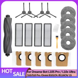 Dreame L10s Ultra/L10 Ultra Accessories S10 Pro Xiaomi MIJIA Omni 1s B116 X10+ Part Dust Bag Mop Cloth filter Brush