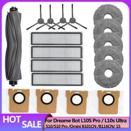 Dreame L10s Ultra/L10 Ultra Accessories S10 Pro Xiaomi MIJIA Omni 1s B116 X10+ Part Dust Bag Mop Cloth filter Brush
