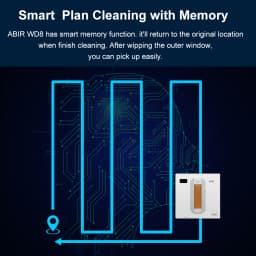 Window Vacuum Robot Cleaner ABIR WD8, Dual Ultrasonic Spray, AI Intelligent Wipping, Updated Laser, Smart Home Glass Wall Washin