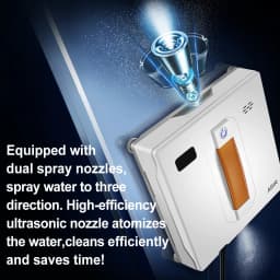 Window Vacuum Robot Cleaner ABIR WD8, Dual Ultrasonic Spray, AI Intelligent Wipping, Updated Laser, Smart Home Glass Wall Washin