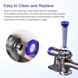 Pre Filter + HEPA Post-Filter Kit for Dyson V7 V8 Vacuum Replacement Pre-Filter and Post-Filter Accessories
