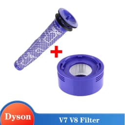 Pre Filter + HEPA Post-Filter Kit for Dyson V7 V8 Vacuum Replacement Pre-Filter and Post-Filter Accessories