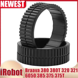 Anti-Slip Caster Wheels Tire For IRobot Braava 380 380T 320 321 345 6050 385 375 375T Mint Plus 4200 4205 5200 Vacuum Cleaner