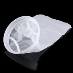 M7DF Nylon Filter Bag Aquarium Filter Sock for Fish for Tank 17 Inch Length 7 Inch Diameter Ring Removing Organic Waste