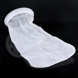 M7DF Nylon Filter Bag Aquarium Filter Sock for Fish for Tank 17 Inch Length 7 Inch Diameter Ring Removing Organic Waste