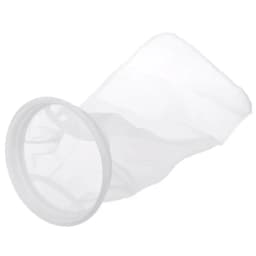 M7DF Nylon Filter Bag Aquarium Filter Sock for Fish for Tank 17 Inch Length 7 Inch Diameter Ring Removing Organic Waste