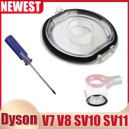 Dust Container Lid Bucket Floor Cover & Sealing Ring for Dyson V7 V8 SV10 SV11 Vacuum Cleaner Dust Cup Replacement