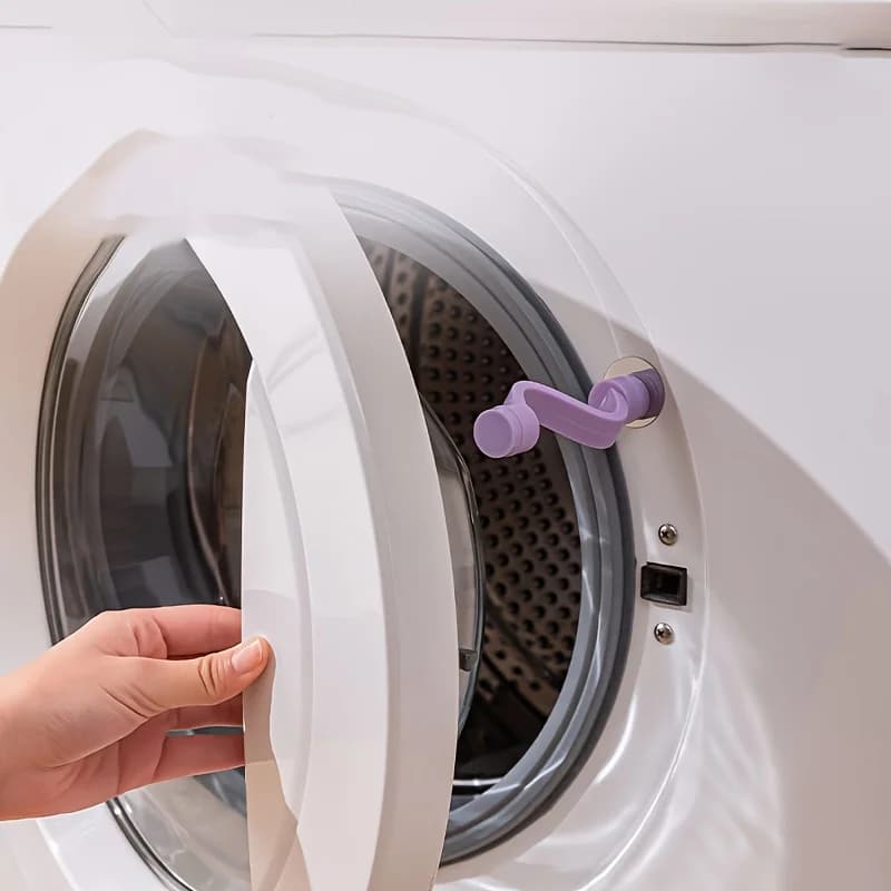 1pc Laundry Door Safety Lock - Ventilated and Anti Mold, Washing Machine and Bathtub Protection Clip, 0.79X3.94 Inches