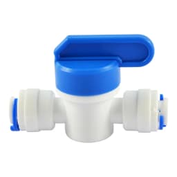 10pcs 1/4 inch OD Tubing&Hose&Pipe Use Inline Shut Off Ball Valve Plastic Quick Connect Fittings for Water Purifier RODI System