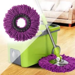 Universal 360 ° Rotating Mop Head Microfibers Round 16mm Mopping Head Microfiber Spin Mop Rags Cloth Replacement Clean Tool