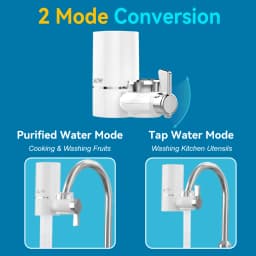 ALTHY Faucet Tap Water Filter Purifier System, Reduces Lead, Chlorine & Bad Taste NSF Certified 320-Gallon Kitchen