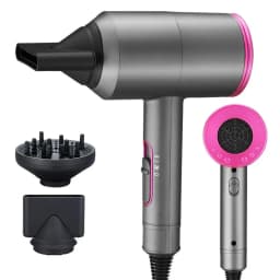Professional Hair Dryer Strong Wind Hot Air Cold Air Ion Salon HairDryer 2000w Brush Negative Ion Blow Dryer with Diffuser