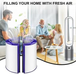 Air Purifier HEPA and Carbon Filter for Dyson TP06, TP09, HP06, PH01, PH02, TP07, HP07, HP09, 970341-01, 965432- 01