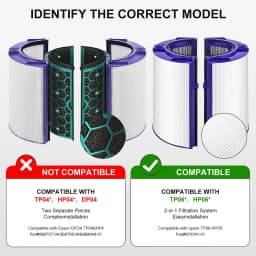 Air Purifier HEPA and Carbon Filter for Dyson TP06, TP09, HP06, PH01, PH02, TP07, HP07, HP09, 970341-01, 965432- 01