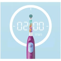 Oral B Electric Toothbrush Children Rotary Clean Soft Bristle 2 Min Timer Waterproof Teeth Brush with Replacement Brush Refill
