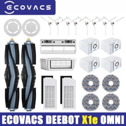 Ecovacs Deebot X1e Omni TURBO Vacuum Cleaner Robot Filter Side Brush Cleaning Cloth Spare Parts Dust Box Accessories