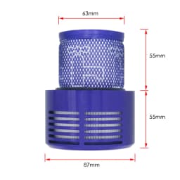Washable Big Filter Unit For Dyson V10 Sv12 Cyclone Animal Absolute Total Clean Cordless Vacuum Cleaner, Replace Filter