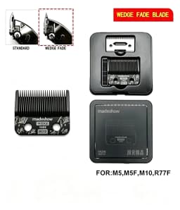 Original Madeshow M5(F) Blade M10 Kulilang R66 R77F G9C Wedge Fade Blades Hair Clipper Ultra Thin Blade Trimmer Replacement