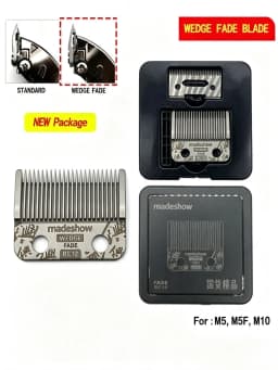 Original Madeshow M5(F) Blade M10 Kulilang R66 R77F G9C Wedge Fade Blades Hair Clipper Ultra Thin Blade Trimmer Replacement