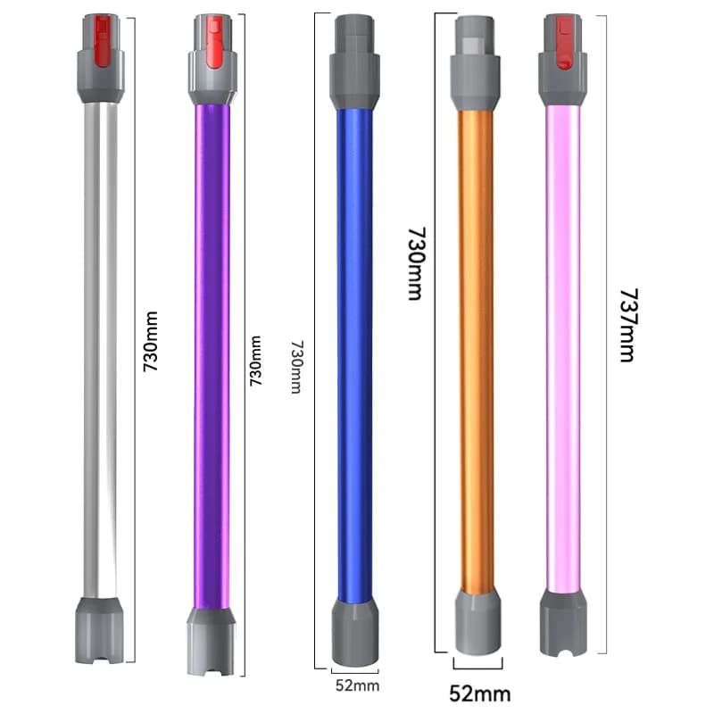 For Dyson V7 V8 V10 V11 V15 Vacuum Cleaner Parts Quick Release Extension Wand Replacement Cordless Stick Purple Silver