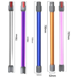 For Dyson V7 V8 V10 V11 V15 Vacuum Cleaner Parts Quick Release Extension Wand Replacement Cordless Stick Purple Silver