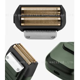Professional Replacement Foil and Cutter Blades Set Fit for Kemei 2026 Electric Shaver (Gold or Silver)