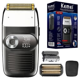 Professional Replacement Foil and Cutter Blades Set Fit for Kemei 2026 Electric Shaver (Gold or Silver)