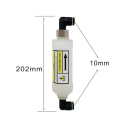 2 Pack of 5 Microns Water Filter with connectors OD 10mm for semiconductor Diode Laser hair removal beauty Machine