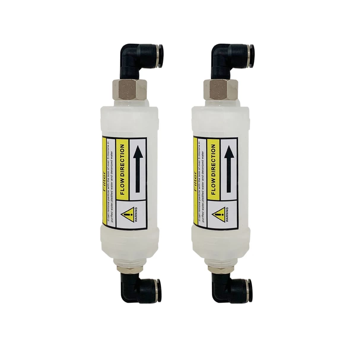 2 Pack of 5 Microns Water Filter with connectors OD 10mm for semiconductor Diode Laser hair removal beauty Machine
