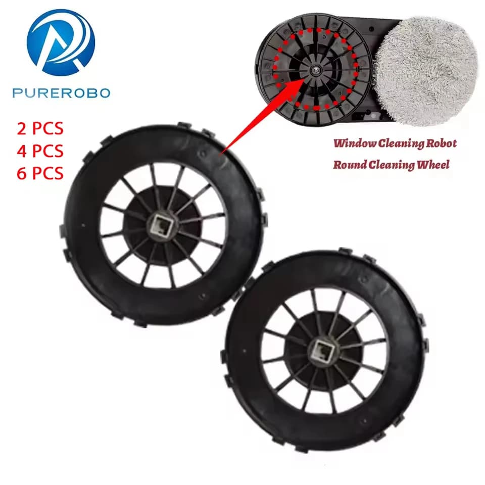 Purerobo Replacement Cleaning Wheel for Window Cleaning Robot Compatible with W-R3S W-R4S W-R1 Models Original New Part Wheel