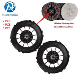 Purerobo Replacement Cleaning Wheel for Window Cleaning Robot Compatible with W-R3S W-R4S W-R1 Models Original New Part Wheel