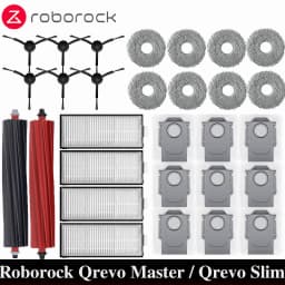 Roborock Qrevo Master / Qrevo Slim Robot Vacuums Cleaner Accessory Main Side Brush Hepa Filter Mop Cloths Dust Bag Spare Part