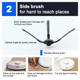 Compatible For Xiaomi Robot Vacuum S10 S12 B106GL / Mop 2S XMSTJQR2S Replacement Main Side Brush Filter Cloth Parts Accessories