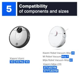 Compatible For Xiaomi Robot Vacuum S10 S12 B106GL / Mop 2S XMSTJQR2S Replacement Main Side Brush Filter Cloth Parts Accessories