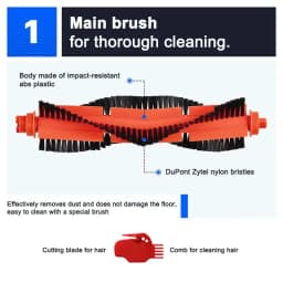Compatible For Xiaomi Robot Vacuum S10 S12 B106GL / Mop 2S XMSTJQR2S Replacement Main Side Brush Filter Cloth Parts Accessories