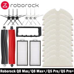 Roborock Q8 Max / Q8 Max+ / Q5 Pro / Q5 Pro+ Robot Vacuum Cleaner Accessories Main Brush Cover HEPA Filter Mop Pad Spare Parts