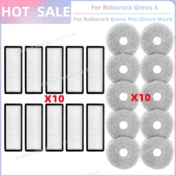 Fit For (Roborock Qrevo S, Qrevo Pro, Qrevo MaxV, Qrevo Plus) Vacuum Parts Main Roller Side Brush Filter Mop Pad Cloth Dust Bag