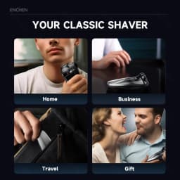 ENCHEN Blackstone3 Electric Rotary 3D Shaver 100% Waterproof With POP-UP Precision Trimmer And Type-C Quick Charging