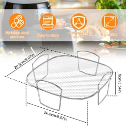 Multifunctional Roasting Rack 1/2 PCS Compatible Airfryer Dehydrator Steamer Roasting Cooking Tools for Air Fryer Accessories